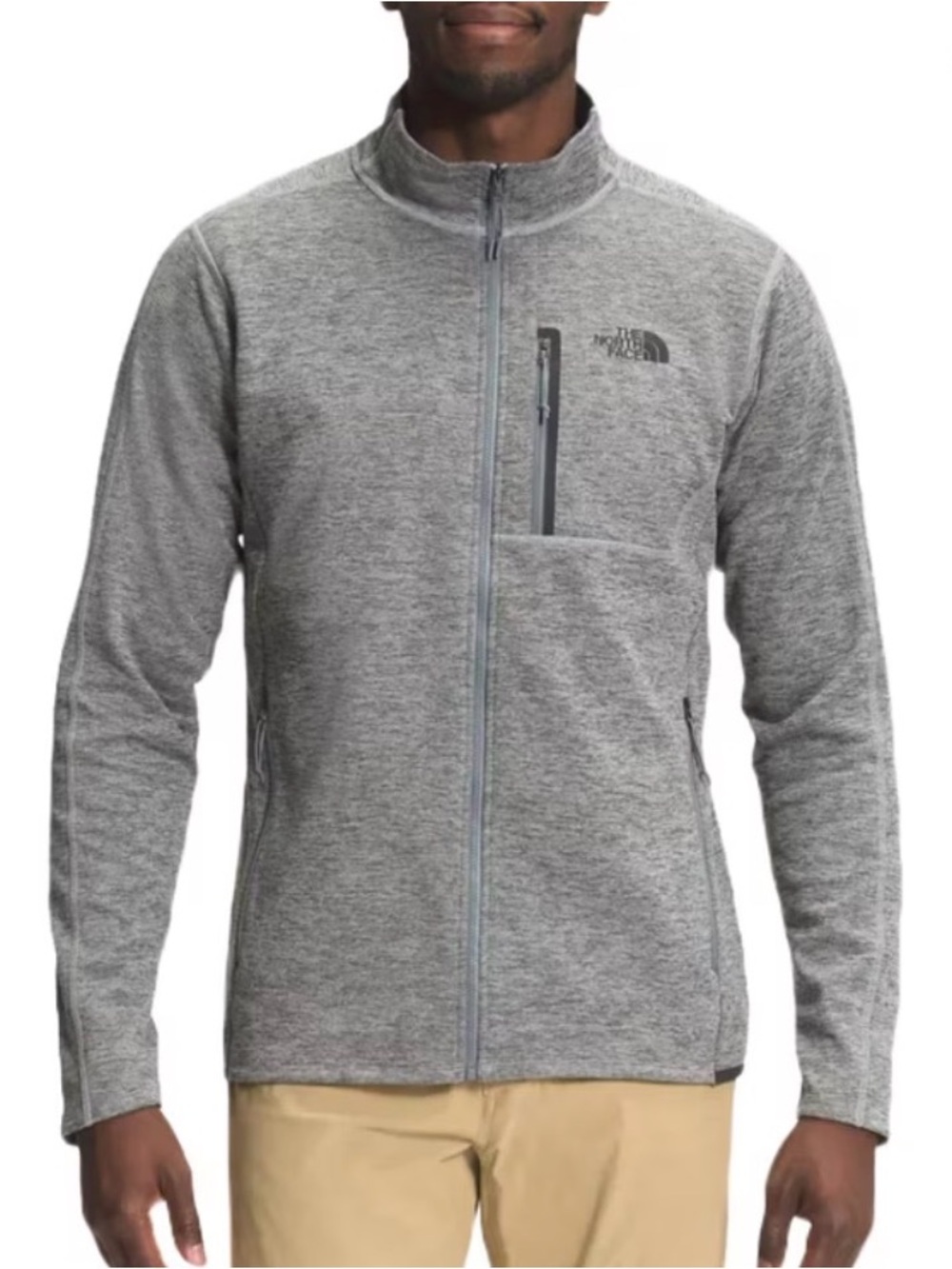 Men’s The North Face Canyonlands Full-Zip Fleece Gray Jacket